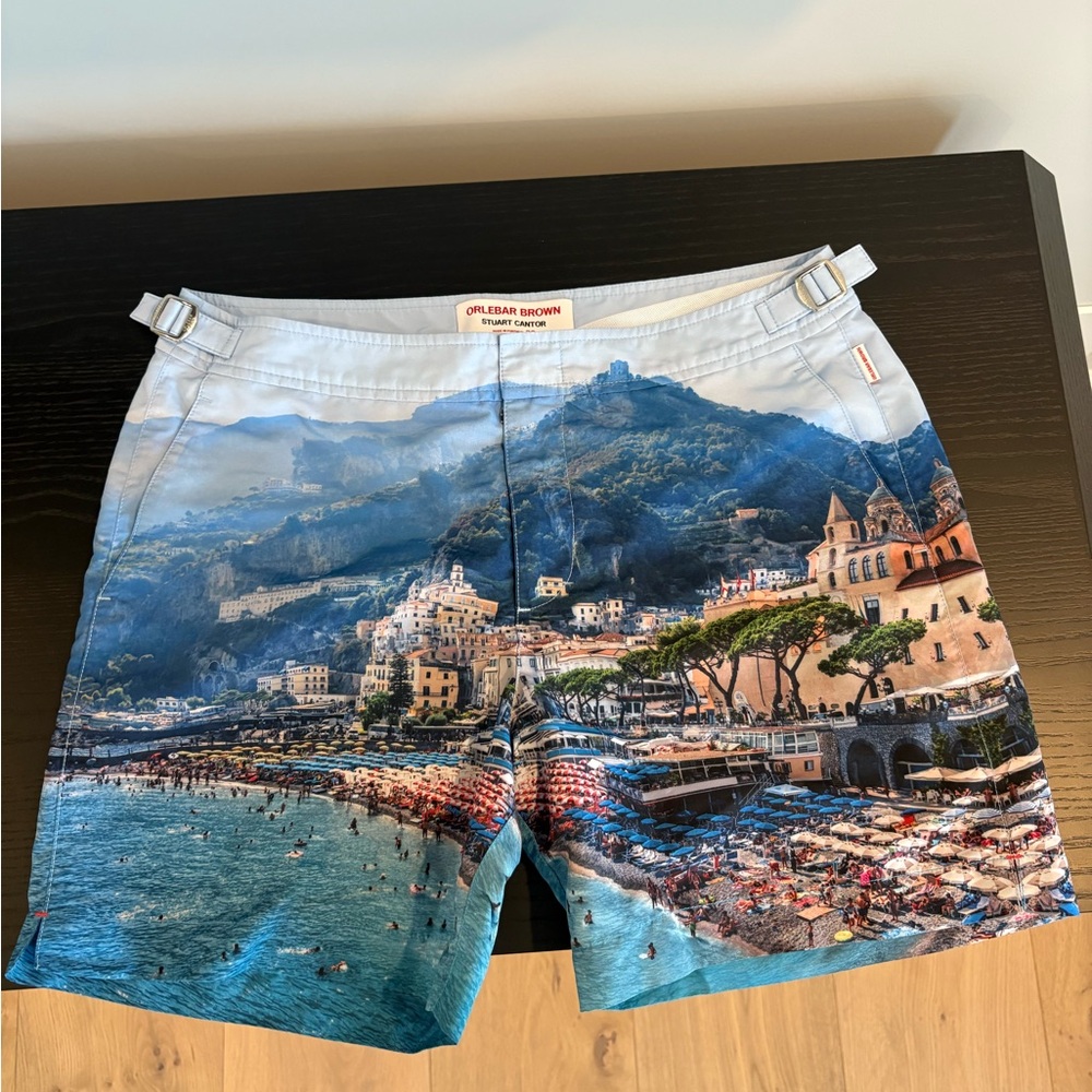 Orlebar Brown Scenic Print Swim Trunks